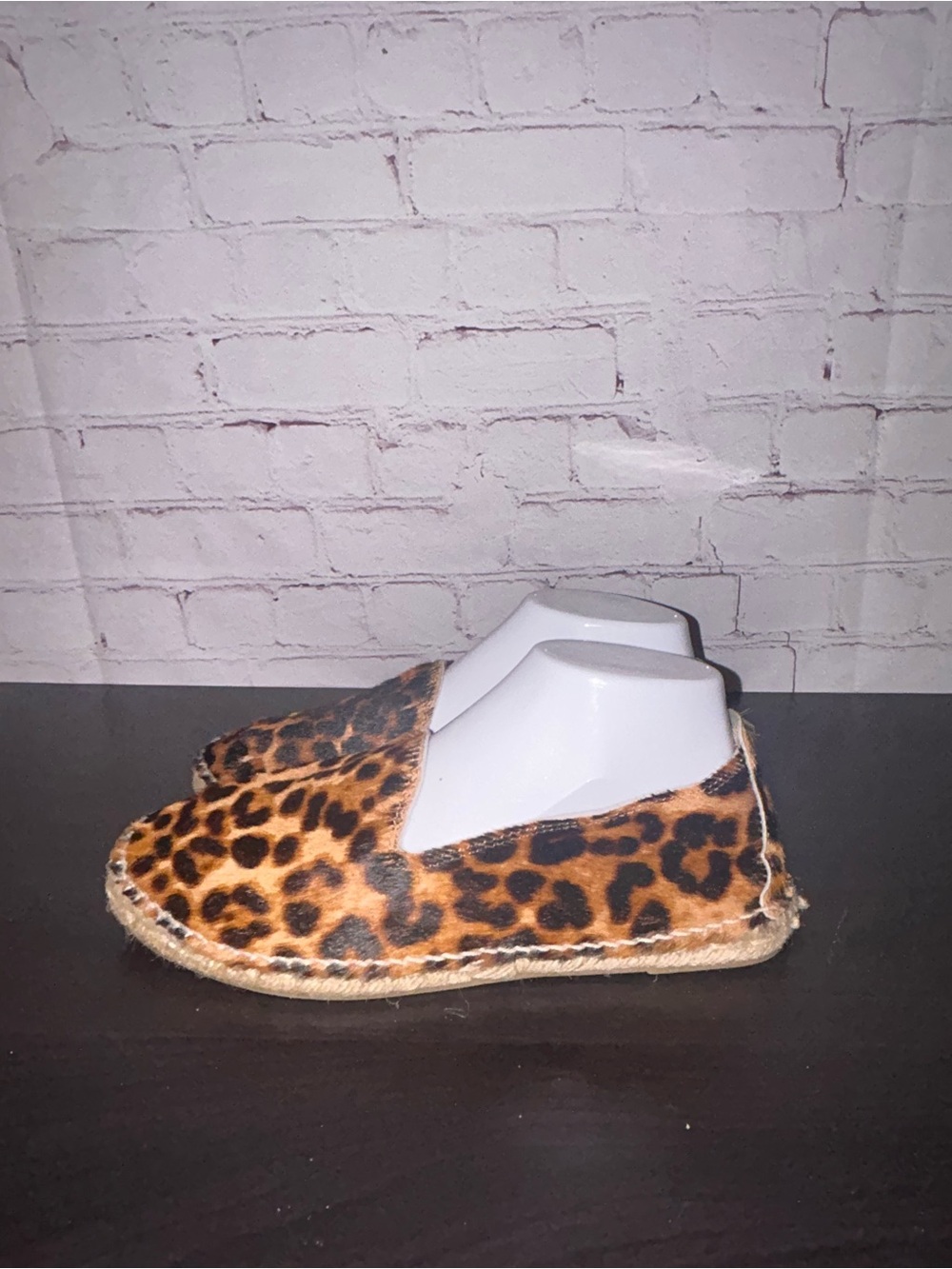 Manebi calf hair leopard print espadrille women’s size 39/8.5